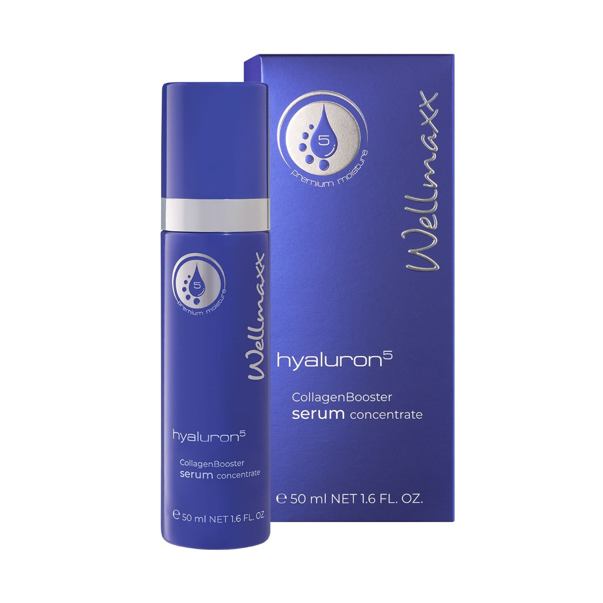 Wellmaxx Hyaluron⁵ CollagenBooster Serum Concentrate 五重玻尿酸胜肽增彈精華 50ml