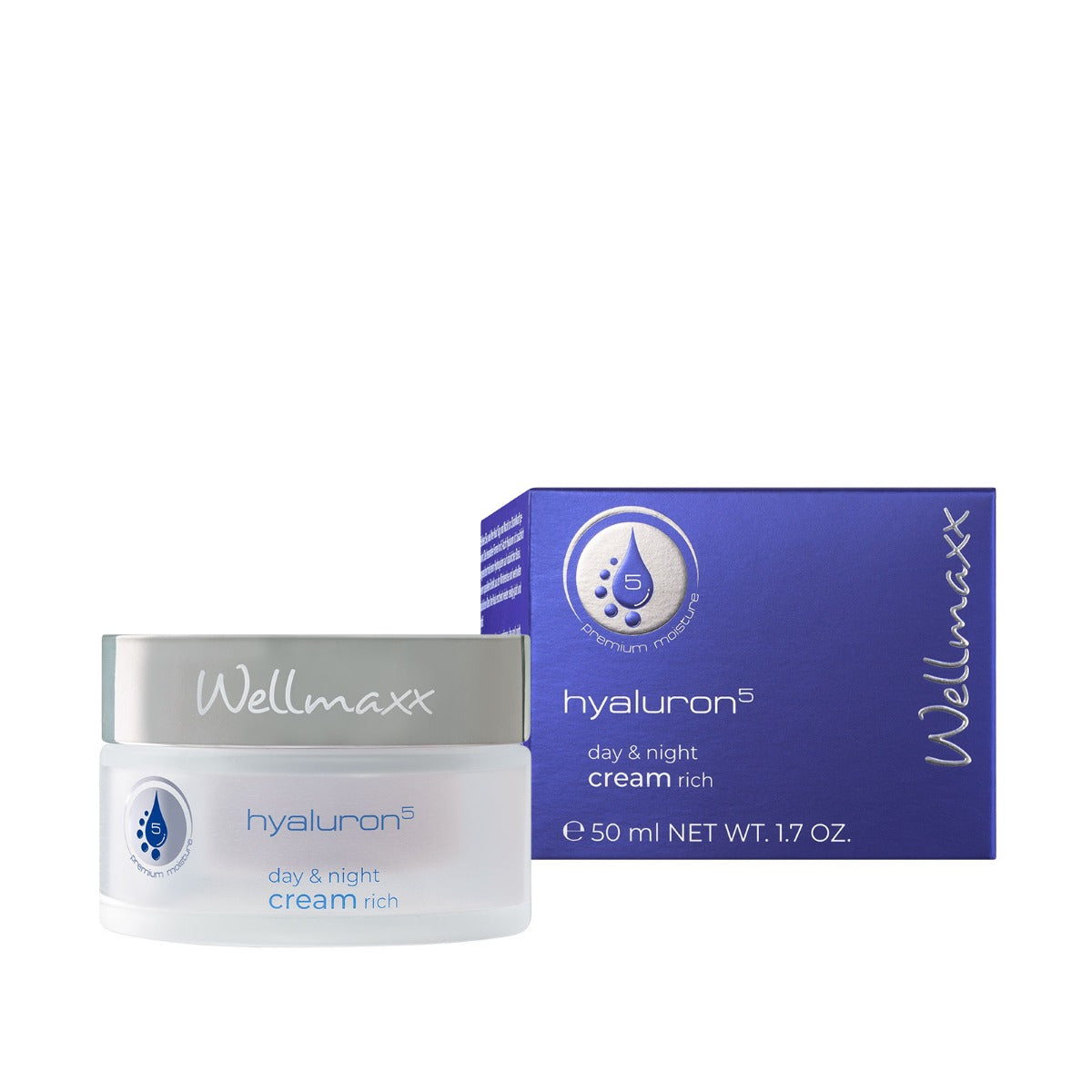 Wellmaxx Hyaluron⁵ Day & Night Cream Rich  五重玻尿酸保濕豐盈日夜面霜 50ml