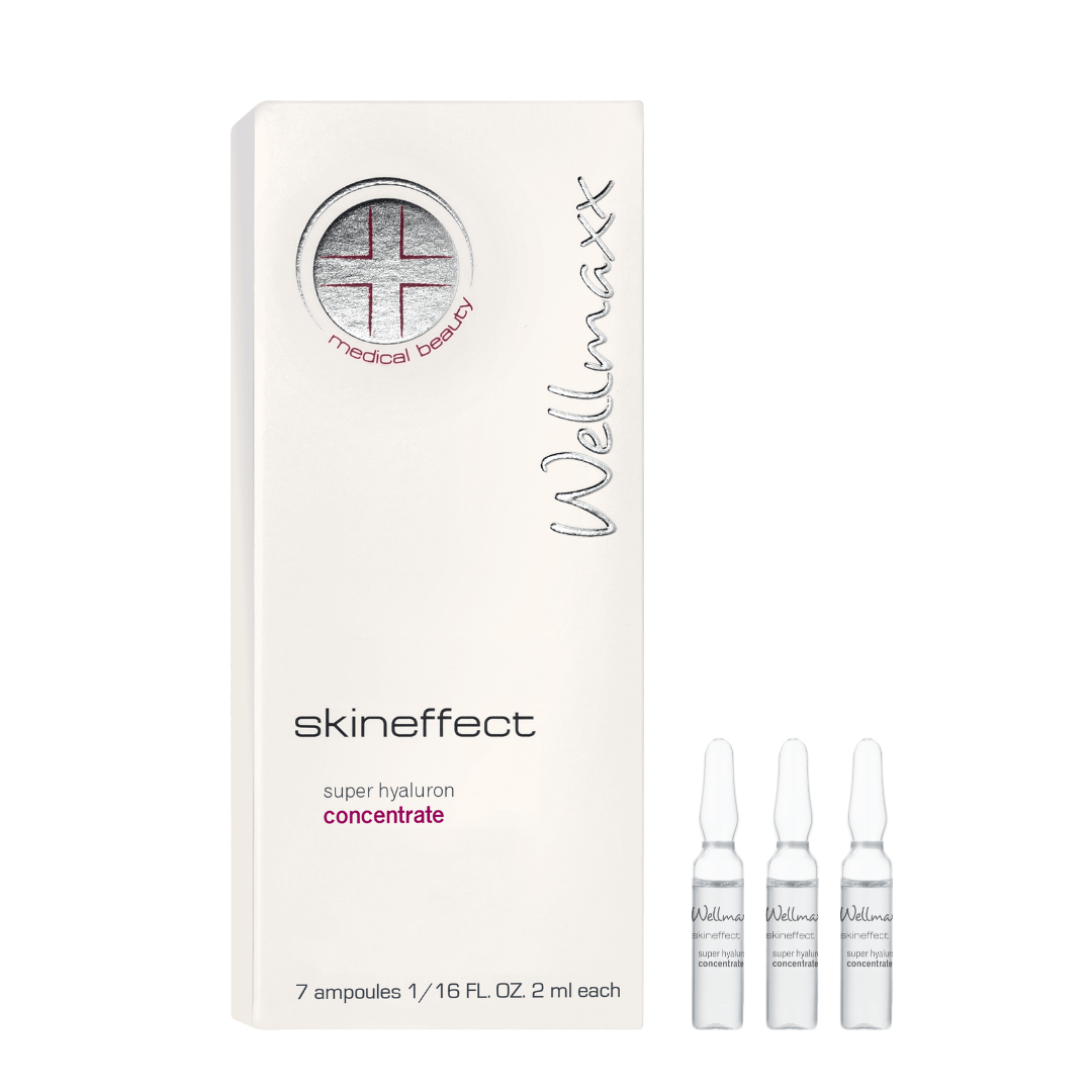 Wellmaxx Skineffect Super Hyaluron Concentrate (7x2ml each) 無香料四重玻尿酸特效保濕舒敏安瓶 (每盒7支 每支2ml)