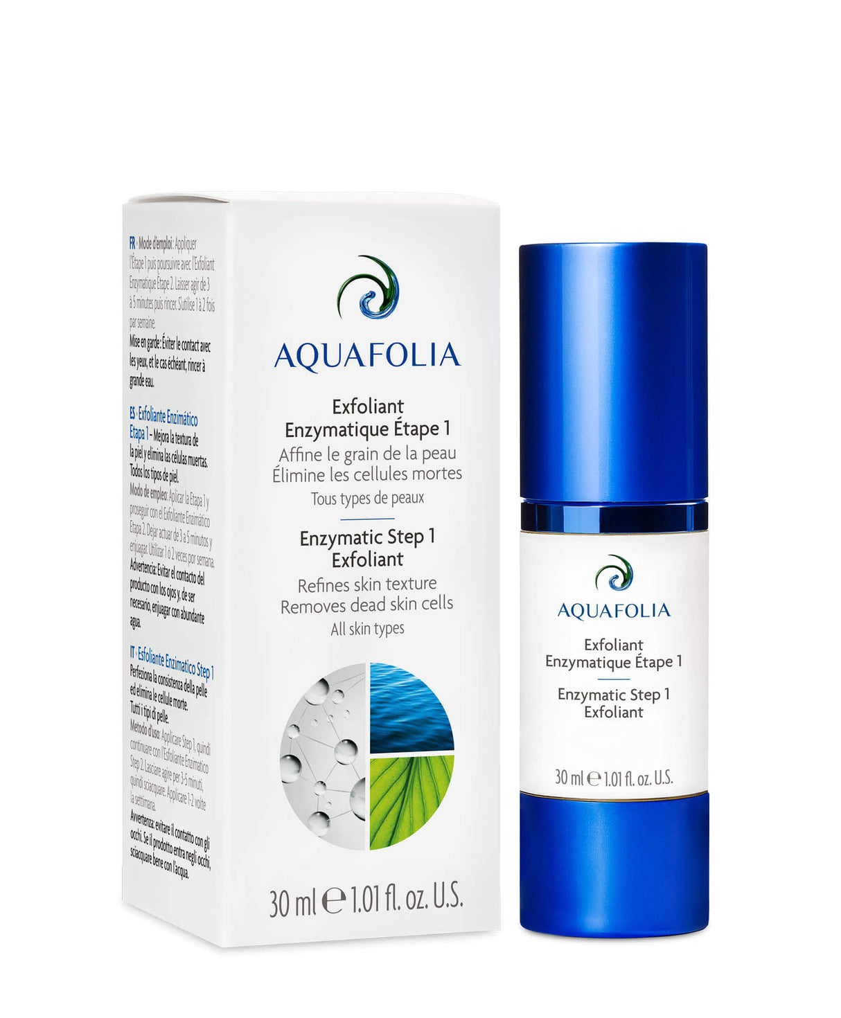 預訂2個月 Aquafolia Enzymatic Exfoliant 植物酵素清潔面膜 Step 1 30ml (不可單用 需配合Step 2一起使用)