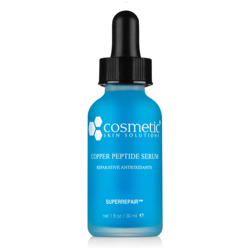 Cosmetic Skin Solutions 藍銅胜肽防敏嫩膚精華,能消炎修復細胞。Hakme 三文治急救法的第一步打底。