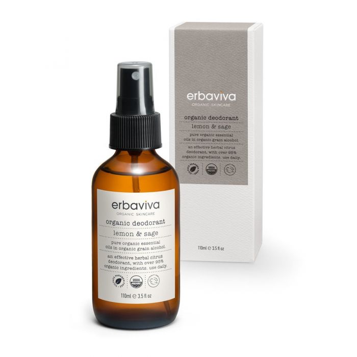 erbaviva lemon & sage organic deodorant 有機檸檬鼠尾草香體噴霧 110ml