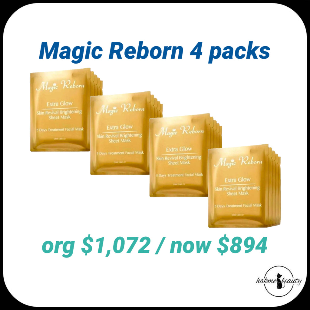 Magic Reborn Extra Glow Mask (5pcs/pack) [4 Packs] 皇牌亮肌面膜 (每包5片輕便裝) [4包裝]