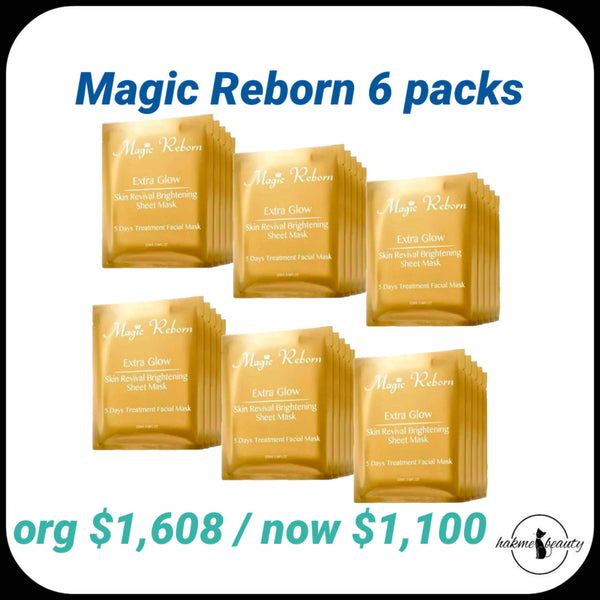 Magic Reborn Extra Glow Mask (5pcs/pack) [6 Packs] 皇牌亮肌面膜 (每包5片輕便裝) [6包裝]