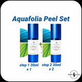 Hakme 推薦 Aquafolia 植物酵素清潔面膜套裝 (Step 1 & 2)：無磨砂顆粒配方，溫和溶解死皮，專門疏通毛孔及擊退千年暗粒。