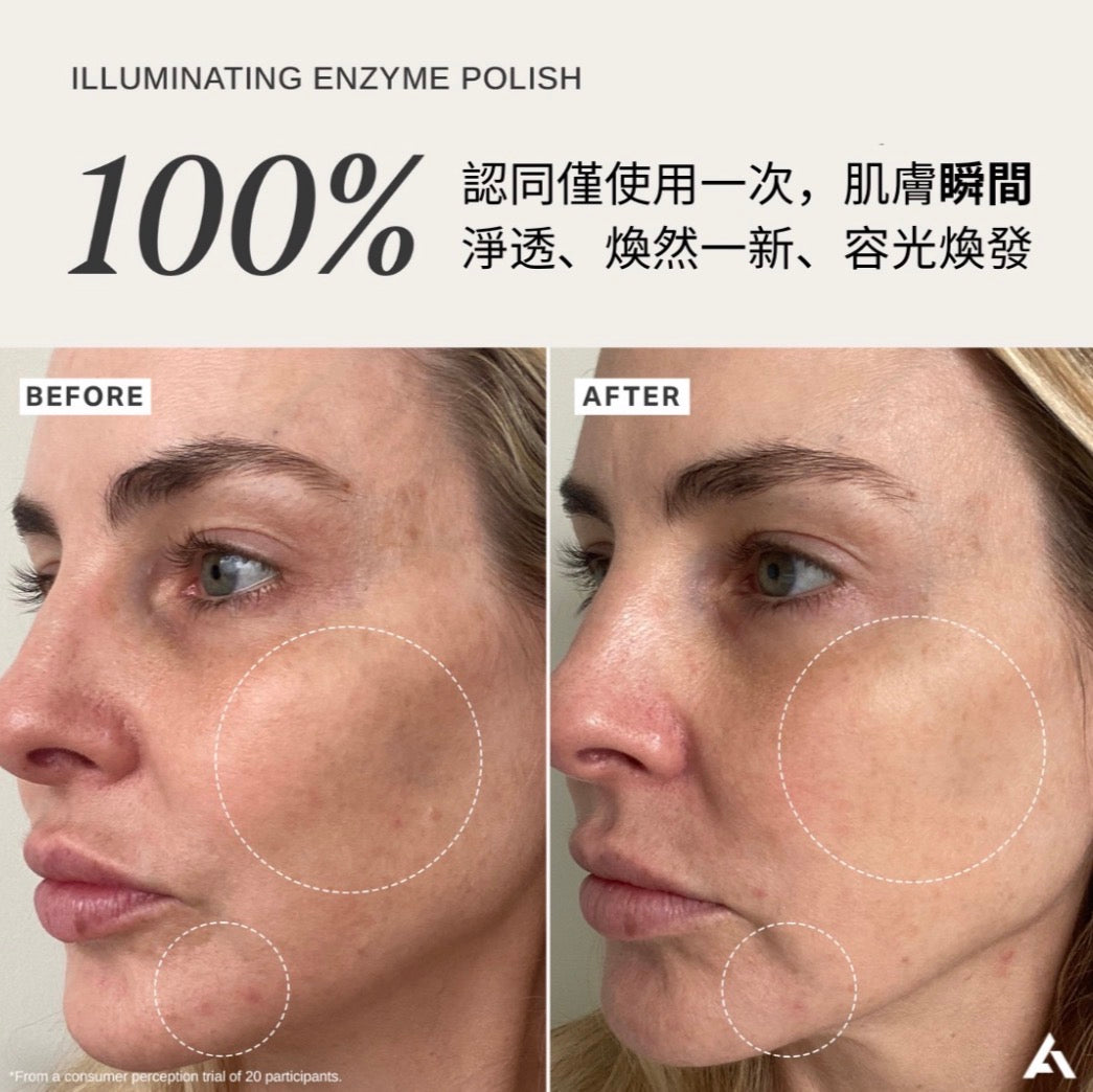 ALPHA-H Illuminating Enzyme Polish 洛神花酵素亮⽩磨砂粉 50g