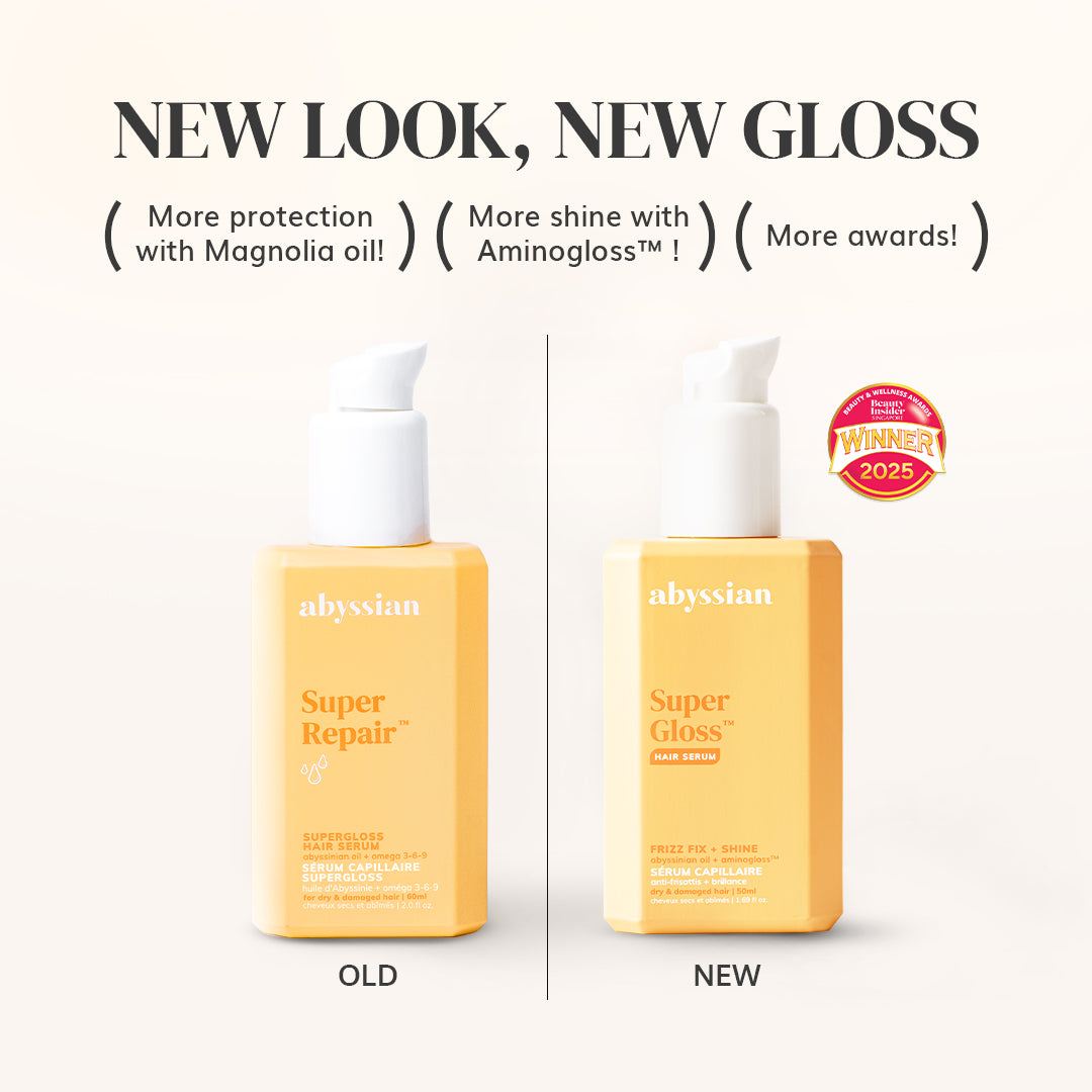 [升級版] abyssian Supergloss Hair Serum 柔亮護髮精華油 15ml / 50ml
