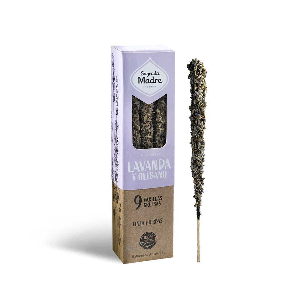 Sagrada Madre Incense Lavander Olibanum (box x 9 sticks) 天然薰衣草&乳香線香 (每盒9支)