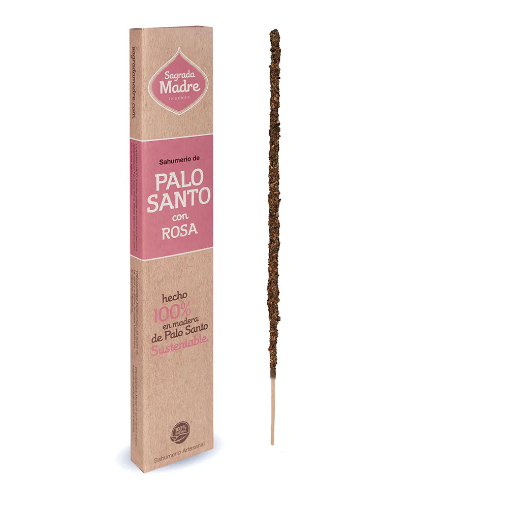 Sagrada Madre Incense Palo Santo & Rose (box x 8 sticks) 天然秘魯聖木&玫瑰線香 (每盒8支)