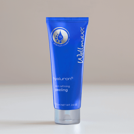 Hakme 推薦 Wellmaxx 五重玻尿酸去角質啫喱：採用極細竹粉微粒，溫和去除死皮，敏感肌適用，用後皮膚超絲滑 (75ml)。