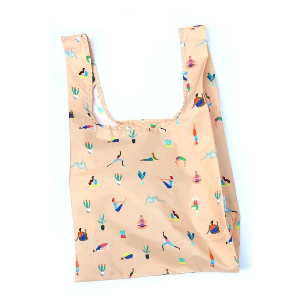 KIND BAG Yoga Girls - Medium - 100% recycled reusable bag 再生物料環保袋 - 瑜珈女孩