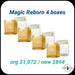 Magic Reborn Extra Glow Mask Set **4 BOXES** (5 pcs per box) 皇牌亮肌面膜4盒裝 (一盒五片)