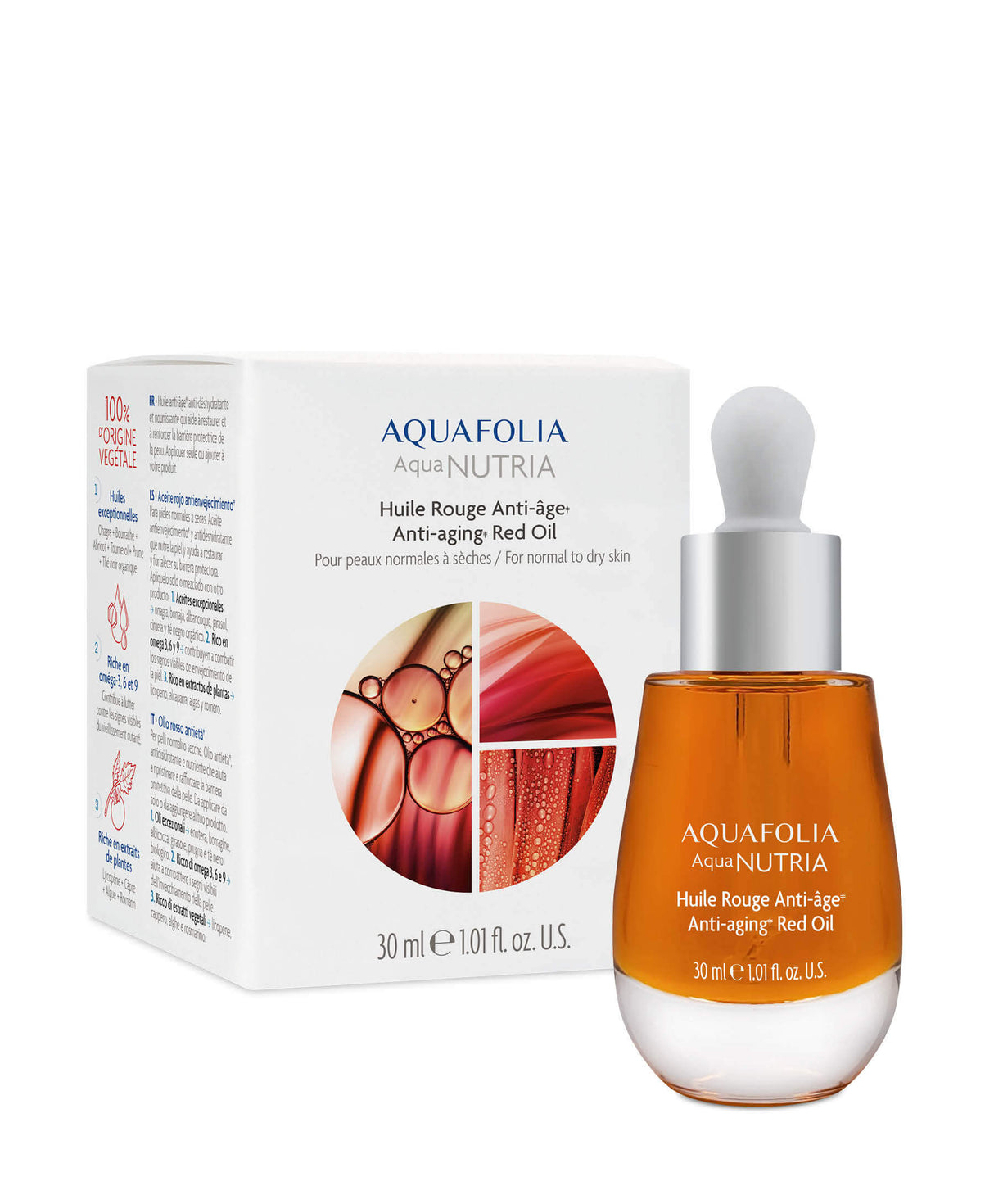 Aquafolia AQUANUTRIA Anti-aging Red Oil 抗老修復護膚油 30ml