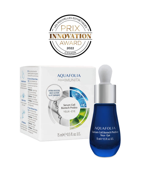 Hakme 推薦 Aquafolia 全效眼部精華：含益生菌及植物幹細胞，全方位抗老，實測減淡黑眼圈、細紋及提升眼周輪廓 (15ml)。