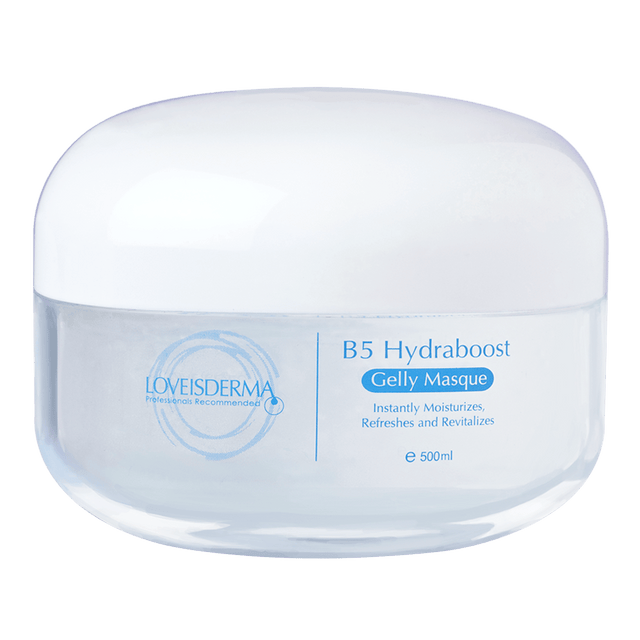Hakme 推薦 LOVEISDERMA B5 保濕凝凍面膜 (500g)：平靚正高性價比大容量。清爽啫喱質地，厚敷 5mm 具冰涼感，有效去黃提亮、收細毛孔及深層注水。